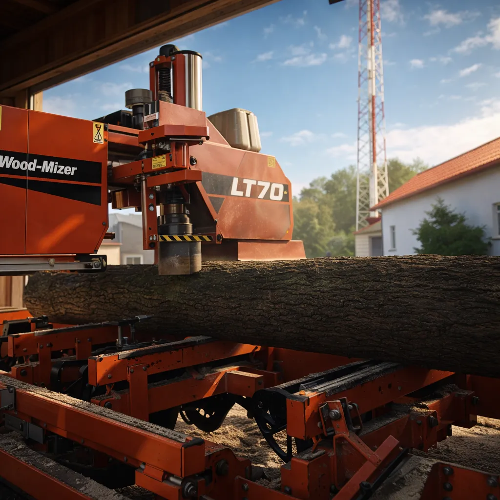Maszyna przetwarzająca drewno w tartaku Mipodrex