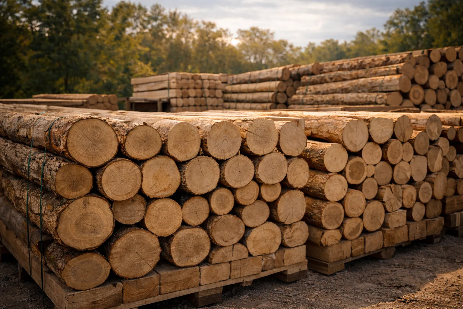 Drewno liściaste w stolarni